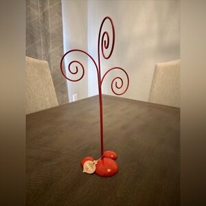 NWT Disney Parks Mickey Mouse Red Metal‎ Ornament Stand